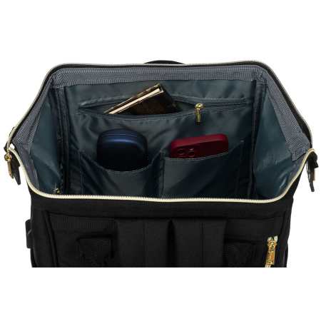Rucsac mare din poliester negru cu compartiment pentru laptop - Peterson PTR-PTN ALFA BLACK [5]