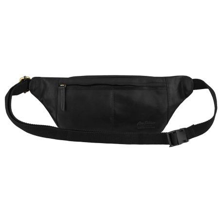 Geantă bărbătească tip borseta din piele neagră cu curea reglabilă - Peterson [3]