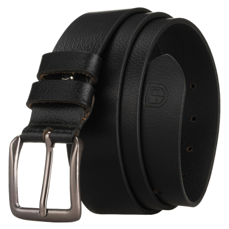  Belts - Curea bărbătească clasică din piele neagră cu cataramă tradițională - Peterson PTR-PTN LTP-27