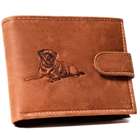 Portofele Barbati - Portofel din piele naturala pentru barbati PTR-N992L-CHM-DOG-1-BL C
