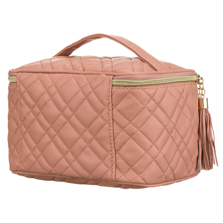 Geantă cosmetică roz, din material sintetic matlasat, cu închidere cu fermoar - Peterson PTR-PTN KOS-DA-11-3231 P [2]