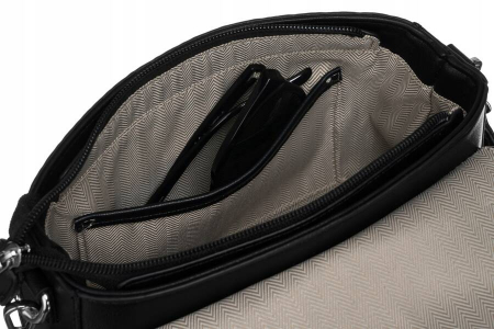 Geantă de damă din piele ecologică cu o curea largă - Peterson PTN 6455-9900 BL [6]