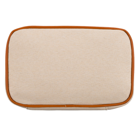 Geantă cosmetică din material sintetic bej și maro, cu mâner și închidere cu fermoar - Peterson PTR-PTN KOS-DA-16-3491 B [7]