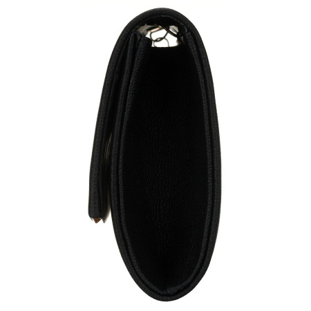Geantă tip clutch neagră de damă din piele ecologică, cu închidere cu clemă magnetică - Rovicky PTR-R-XS028-1-0580 BLACK [3]