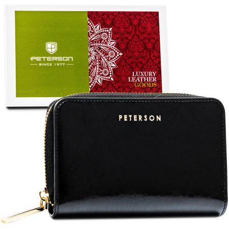Portofele Dama - Portofel dama din piele naturala Peterson PTR-PTN PL-418-1520 BL