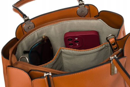 Geanta de dama incapatoare din piele ecologica - Flora&Co PTR-F2581 CAMEL [7]
