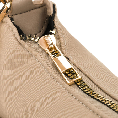 Geantă de damă bej din nailon și piele ecologică, cu mânere și curea detașabilă - Peterson PTR-PTN JN-16-0368 BEIGE [15]