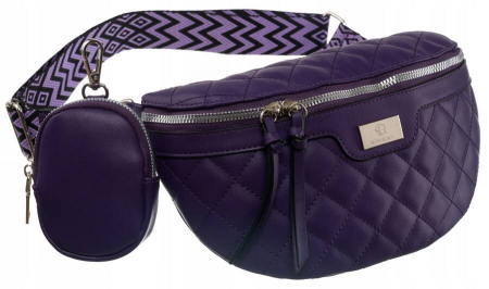 Genti Dama - Geantă de damă urbană, matlasată, din piele ecologică - Rovicky PTR-R-NER-6-2960 PLUM