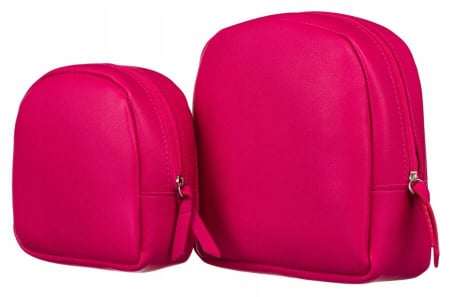 Set doua genti cosmetice dama din piele ecologica - Rovicky PTR-R-261-9367 FUCHSIA [1]
