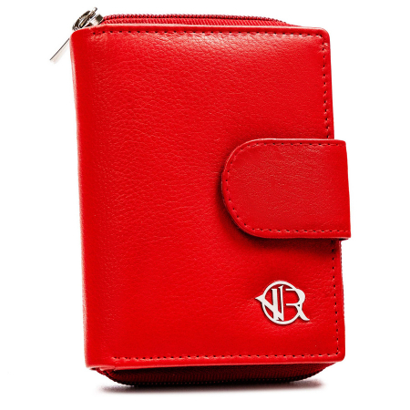 Portofele Dama - Portofel dama din piele naturala Rovicky PTR-R-DLL2-NCD-BL RED