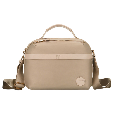 Geantă de damă bej din nylon, cu un singur compartiment, închidere cu fermoar - Peterson PTR-PTN JN-13-0245 BEIGE [3]