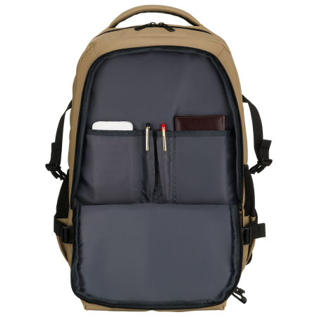 Rucsac de călătorie mare, kaki, cu spațiu pentru laptop, două compartimente - Peterson PTR-PTN HY242-7055 KHAKI [11]