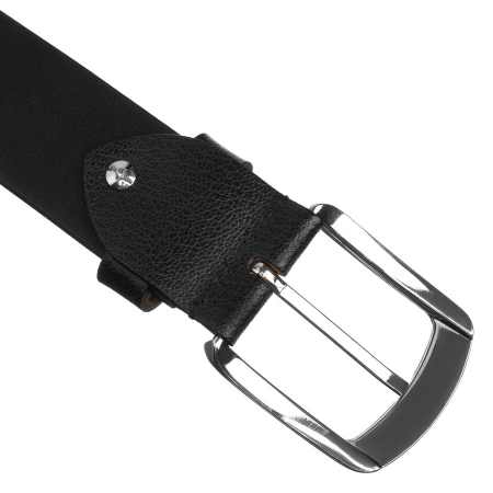 Curea bărbătească din piele neagră cu cataramă clasică - Peterson PTR-PTN LTP-TWT-85 BL [5]