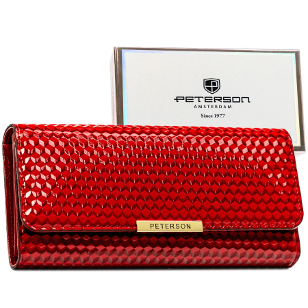 Portofel din piele pentru femei Peterson PTR-PTN 006-CUB-9143 RED [1]