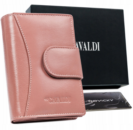 Portofele Dama - Portofel dama din piele naturala Cavaldi PTR-RD-09-GCL-0511 WOO