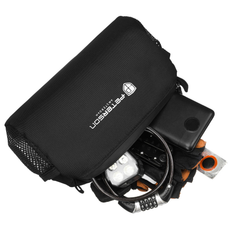 Geantă de bicicletă neagră, impermeabilă, pentru ghidon - Peterson PTR-PTN ML08-FAB-7684 BL [13]