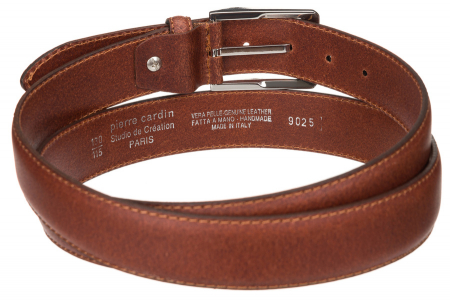 Curea barbati din piele naturala Pierre Cardin 9025 COGNAC [3]
