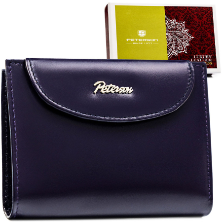 Portofele Dama - Portofel din piele naturala pentru femei Peterson PTR-PTN RD-357-NGV-M-908