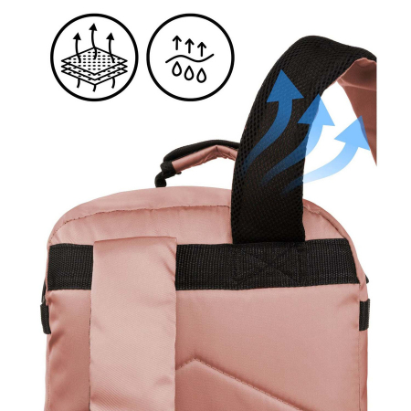 Rucsac spațios, pentru cabină de călătorie, cu port USB în culoarea roz - Peterson PTR-PTN APP-6653 PINK [9]