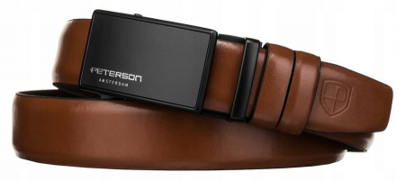 Curea pentru barbati din piele naturala Peterson PTR-PTN A004-85 BRO [1]