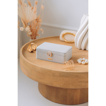 Cutie elegantă din argint cu zăvor și cheie - Peterson PTR-PTN SZK-08-3101 SILV [1]