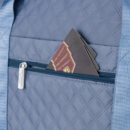 Geantă de antrenament din poliester albastru, echipată cu suport pentru valiză - Peterson PTR-PTN PIK-02-8618 L.BL [17]