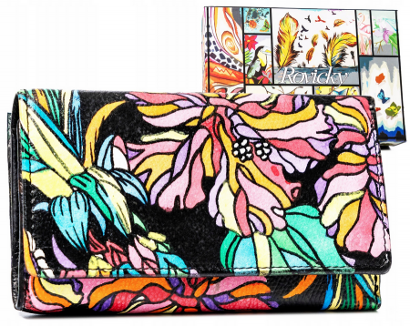  Wallets & Money Clips - Portofel dama din piele naturala Rovicky PTR-R-N55020-ART-18-7187