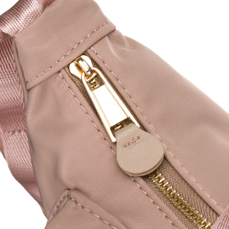 Geantă de damă roz din nailon cu închidere cu fermoar - Peterson PTR-PTN JN-14-0313 PINK [9]