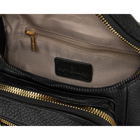 Geantă elegantă de damă din piele ecologică de culoare neagră - Peterson PTR-PTN MIS-08-2041 BLAC [5]