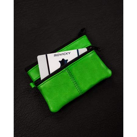 Husa pentru chei din piele naturala de culoare verde PTR-KC-01-PDM L.GREEN [4]