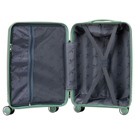 Valiză de cabină verde cu mâner telescopic - Peterson PTR-PTN PP-09-W-S-1488 G [5]