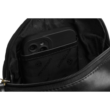 Geantă mică de tip messenger din piele neagră pentru bărbați - Peterson PTR-PTN M23-TUM-0413 BLA [6]