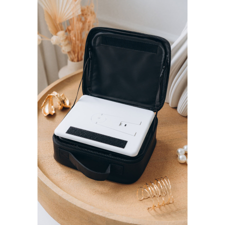 Cutie de bijuterii neagră din piele ecologică, închisă cu fermoar - Peterson PTR-PTN SZK-10-7818 BLAC [10]