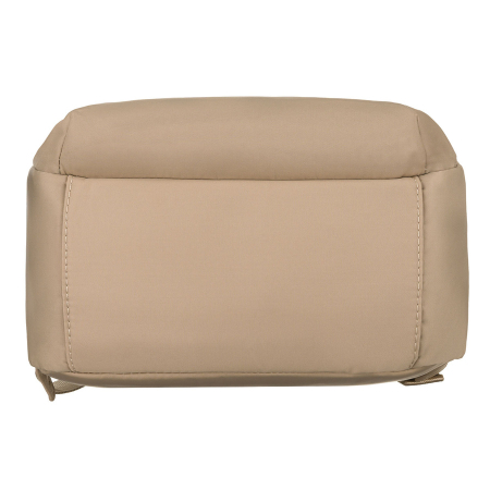 Rucsac bej pentru femei din nailon și piele ecologică cu fermoar - Peterson PTR-PTN JN-17-0405 BEIGE [18]