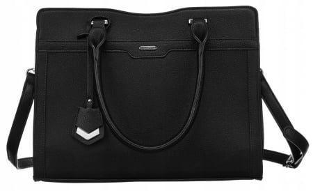 Geanta shopper de dama eleganta, incapatoare, din piele ecologica - Rovicky R-072-02-0317 BL [1]