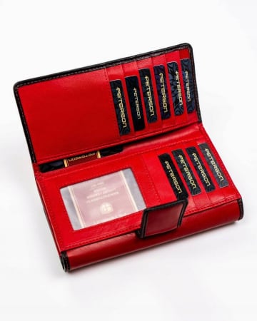 Portofel dama din piele naturala Peterson PTR-PTN KA-24-9504 RED/B [4]