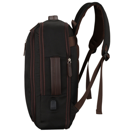 Rucsac de călătorie din poliester negru, perfect pentru bagajul de mână - Peterson [5]
