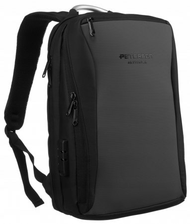 Preferintele clientilor - Genti si Rucsacuri ❤️ - Rucsac mare și încăpător, cu port USB și spațiu pentru laptop - Peterson PTR-PTN 2304-2672 GR