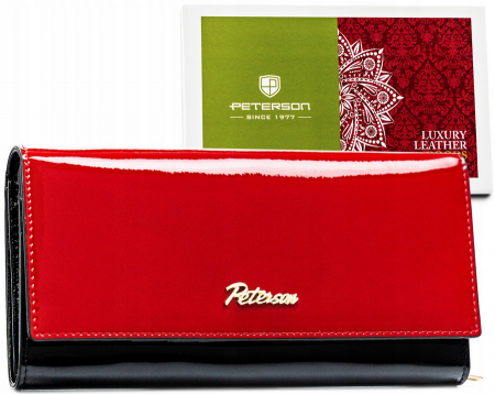 Portofele Dama - Portofel dama din piele naturala Peterson PTR-PTN 1N-409-6709 BL