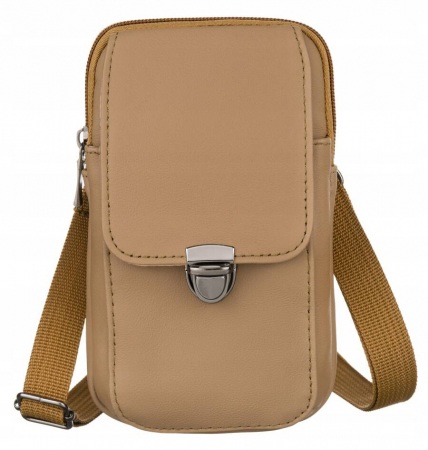 Mini geanta de dama din piele naturala - Rovicky PTR-DHN-201-CLB-7554 KHA [1]