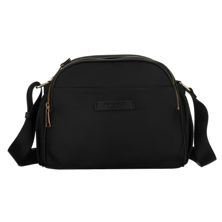 Geantă de damă din nylon, neagră, cu un singur compartiment și șase buzunare - Peterson PTR-PTN JN-15-0337 BLACK [4]