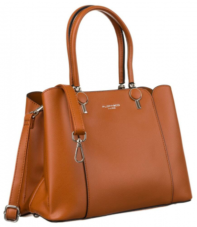 Geanta de dama incapatoare din piele ecologica - Flora&Co PTR-F2581 CAMEL [2]