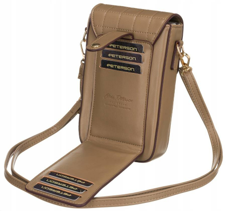 Poșetă mini din piele ecologică - Peterson PTR-PTN M-15-8027 BEI [3]