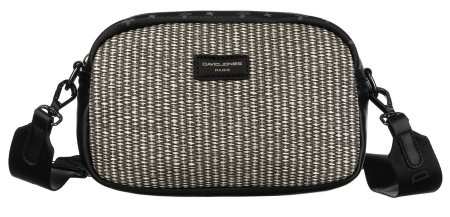 Geanta messenger de dama mica din piele ecologica - David Jones PTR-6875-1 BL [1]