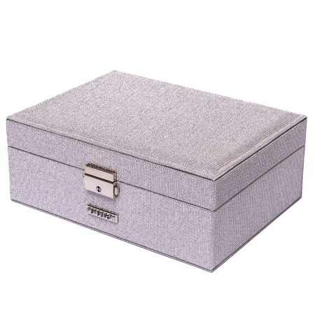 Cutie de bijuterii din argint cu cheie și zăvor - Peterson PTR-PTN SZK-11-5943 SILV [6]