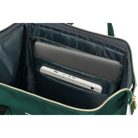 Rucsac de călătorie pentru femei, verde, din poliester, cu compartiment pentru laptop - Peterson PTR-PTN ALFA DARK GREEN [8]