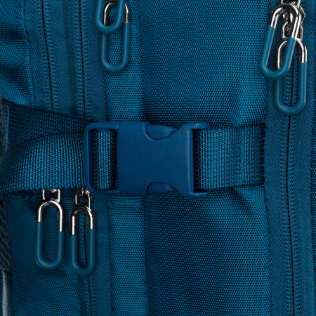 Rucsac de călătorie albastru, perfect pentru bagajul de mână și echipat cu curele de compresie - Peterson PTR-PTN 24421-5104 BLUE [19]