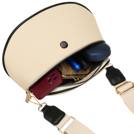 Geantă elegantă de damă din piele ecologică tip borseta - Peterson PTR-PTN MIS-07-2027 ECRU [9]