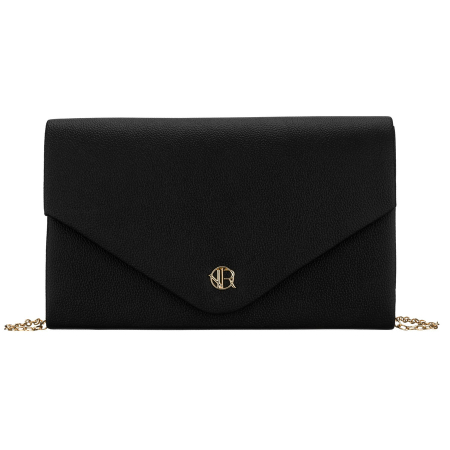 Geantă tip clutch neagră de damă din piele ecologică, cu un singur compartiment - Rovicky PTR-R-XS030-1-0801 BLACK [1]