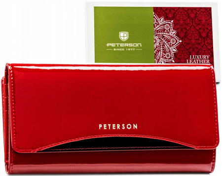 Portofele Dama - Portofel dama din piele naturala Peterson PTR-PTN BC-415-1605 RE
